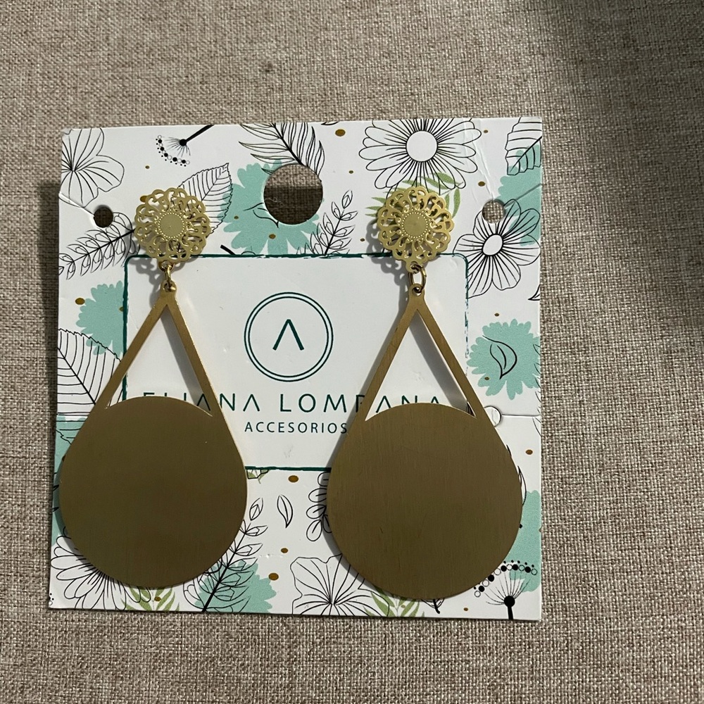 NEW Hand Made Colombian Gold Earrings